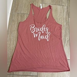 Mauve bridesmaid Bella canvas tank top